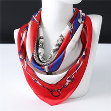 Load image into Gallery viewer, Women Silk Neck Hair Printed Scarves