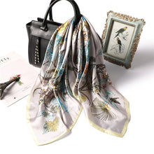 Load image into Gallery viewer, Women Silk Neck Hair Printed Scarves