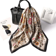 Load image into Gallery viewer, Women Silk Neck Hair Printed Scarves