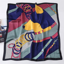 Load image into Gallery viewer, Women Silk Neck Hair Printed Scarves