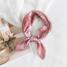 Load image into Gallery viewer, Small Patterned Satin Silk Scarves