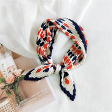 Load image into Gallery viewer, Small Patterned Satin Silk Scarves