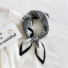 Load image into Gallery viewer, Small Patterned Satin Silk Scarves