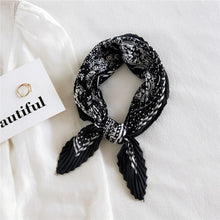 Load image into Gallery viewer, Small Patterned Satin Silk Scarves